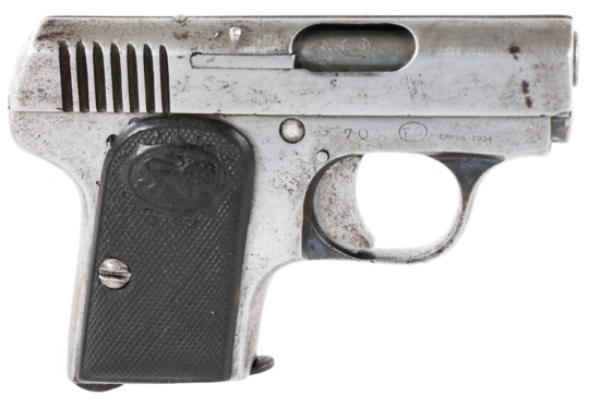 ERMUA LOOKING GLASS MODEL 1924 6.35mm PISTOL