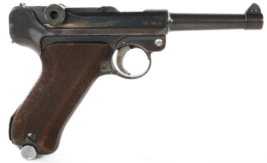 1935 GERMAN MAUSER S/42 CODE G P.08 9mm PISTOL