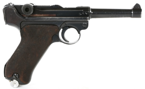 1940 WWII GERMAN MAUSER CODE 42 P.08 9x19mm PISTOL