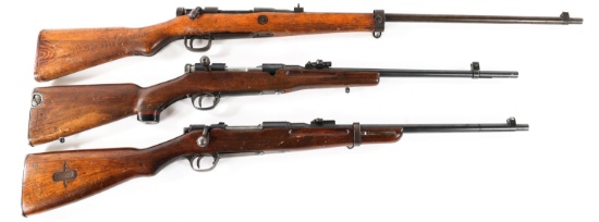 JAPANESE SPORTERIZED ARISAKA RIFLE LOT OF 3