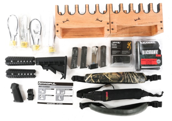 FIREARM PARTS, MAGAZINES, ACCESS., & RACKS