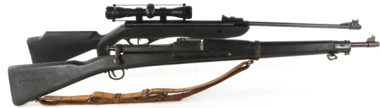 CROSMAN PHANTOM AND WWII TRAINING RIFLE LOT OF TWO
