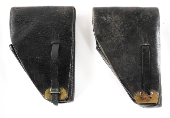 BELGIAN HIGH POWER PISTOL LEATHER HOLSTER LOT OF 2