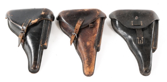 GERMAN LUGER PISTOL HOLSTER LOT OF 3