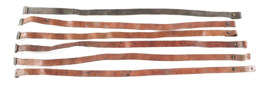 LEATHER WWII GERMAN MAUSER SLINGS LOT OF 6