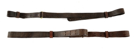 US M1907 LEATHER RIFLE SLING LOT OF 2