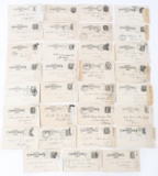 19th CENTURY COLT POSTAL CARD REQUEST LETTERS