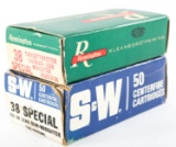 100 ROUNDS OF .38 SPECIAL AMMUNITION