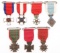 MINIATURE AWARD MEDALS LOT OF 7