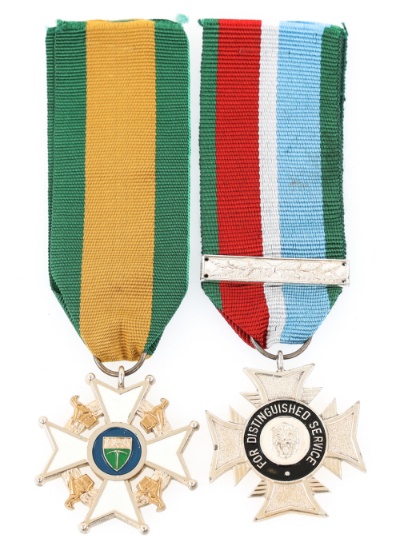 RHODESIA UDI DEFENSE CROSS & LEGION OF MERIT MEDAL