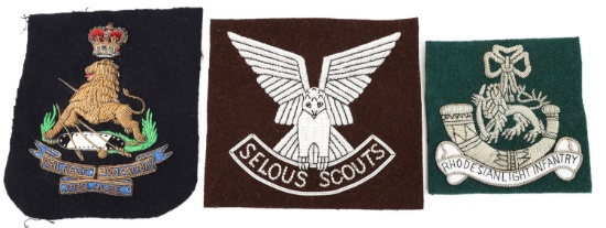 RHODESIAN SELOUS SCOUTS - RLI - BSAP BULLION PATCH