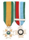 RHODESIA UDI DEFENSE CROSS & LEGION OF MERIT MEDAL