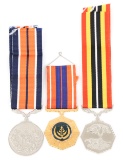 SOUTH AFRICA SADF NUMBERED SERVICE MEDALS LOT OF 3