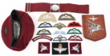 BRITISH PARATROOPER BERET - BELT & WINGS INSIGNIA