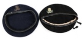 BRITISH ROYAL LANCER & ARTILLERY BERET LOT OF 2