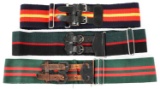 RHODESIAN SECURITY FORCES STABLE BELT LOT OF 3
