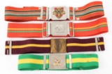 AFRICAN BORDER WAR REGIMENTAL STABLE BELT LOT OF 4