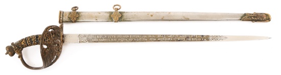 IMPERIAL GERMAN WILHELM I BERG LAND MINI SWORD