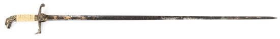 EARLY 19th C. US EAGLE HEAD OFFICER SWORD