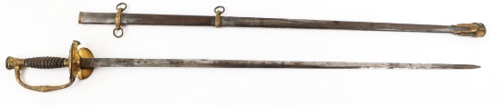 US MODEL 1860 STAFF & FIELD OFFICER'S SWORD
