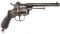 19th C. BELGIAN PINFIRE .44 CALIBER REVOLVER
