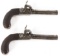 RICH HOLLIS LONDON PERCUSSION PISTOL PAIR
