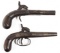 19TH C. PERCUSSION MUFF PISTOLS LOT OF 2