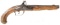 19th C. EUROPEAN .54 CALIBER FLINTLOCK PISTOL