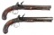 PAIR OF 18TH C. JOSEPH MANTON .52 CALIBER PISTOLS