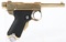 SMG GOLD TONED BABY NAMBU PISTOL DISPLAY MODEL