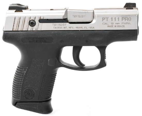 TAURUS PT111 PRO 9mm SEMI-AUTOMATIC PISTOL