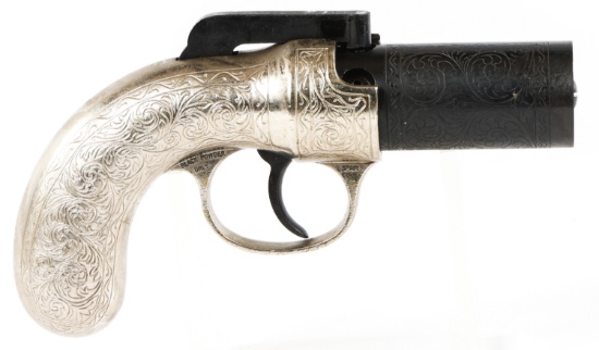 F.I. INDUSTRIES .22 PEPPERBOX PERCUSSION PISTOL