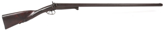 LATE 19TH C. BELGIAN SIDE BY SIDE 12 GAUGE SHOTGUN