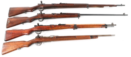 WWII JAPANESE ARISAKA PARTS RIFLE LOT OF 4