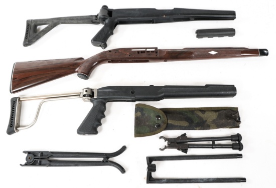 RIFLE STOCKS AND BI-POD LOT OF 6