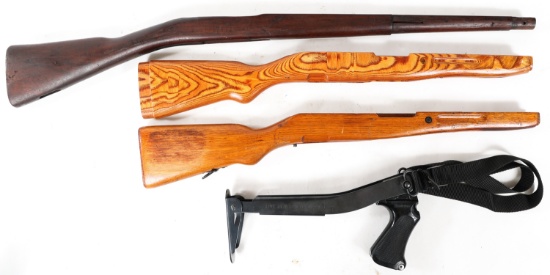 RIFLE STOCKS LOT OF 4