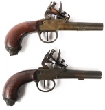 PAIR OF LONDON .44 CALIBER FLINTLOCK PISTOLS