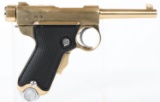 SMG GOLD TONED BABY NAMBU PISTOL DISPLAY MODEL