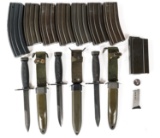 FIREARM MAGAZINES AND M8A1 BAYONETS LOT