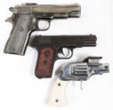 CAP GUNS & LIGHTER - FIREARM REPLICA LOT OF THREE