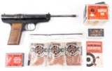 HUBERTUS .177 CALIBER AIR PISTOL WITH ACCESSORIES