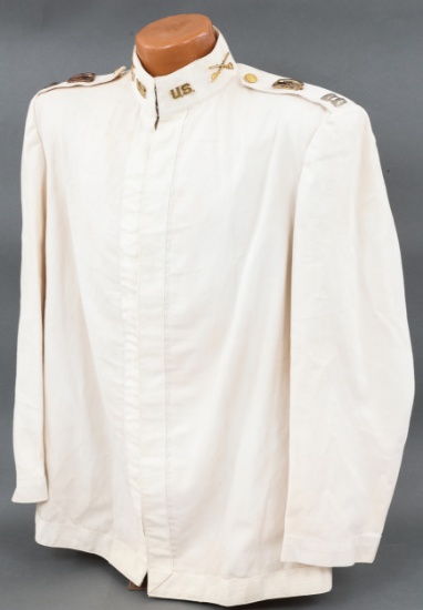 SPAN-AM US ARMY CAVALRY OFFICER M1895 WHITE TUNIC