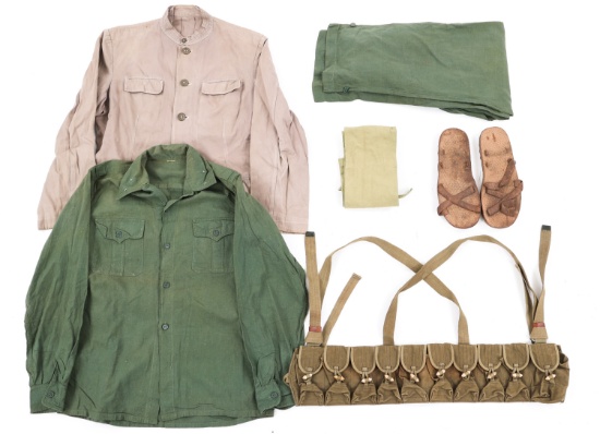 VIETNAM WAR NORTH VIETNAMESE ARMY UNIFORM LOT