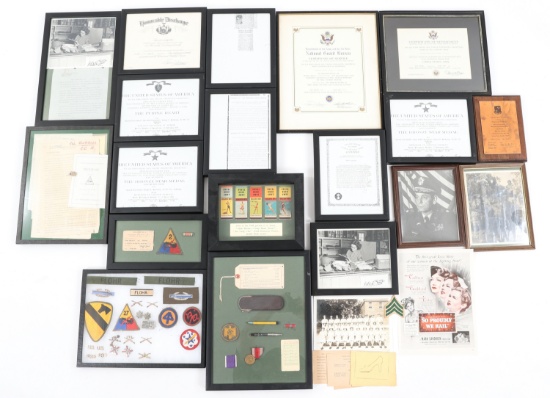 WWII - COLD WAR US ARMY AWARDS & PHOTOS