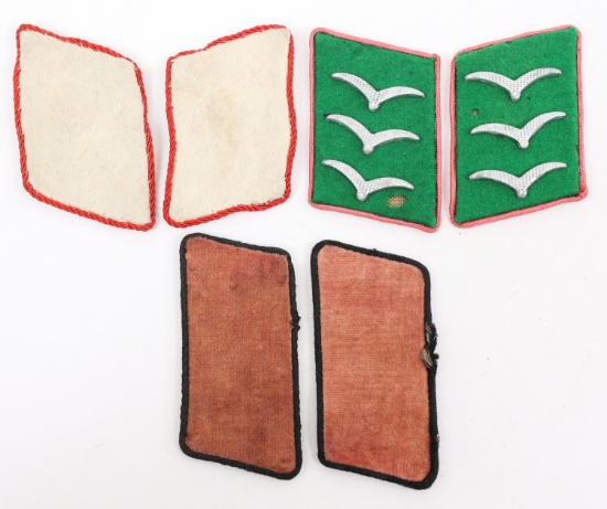WWII GERMAN LUFTWAFFE & PANZER COLLAR TABS LOT