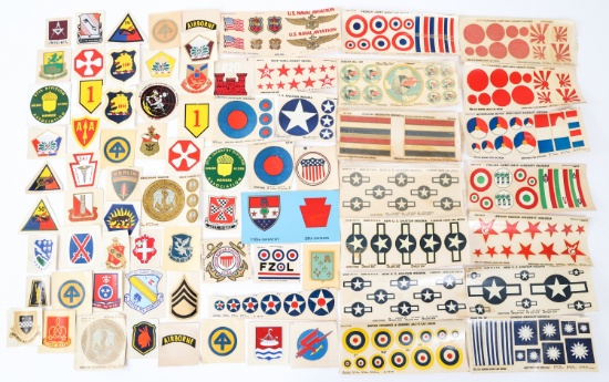 WWII - COLD WAR US ARMY M1 HELMET LINER DECALS