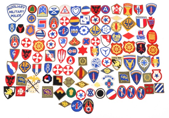 WWII - COLD WAR US ARMY SHOULDER PATCH LOT