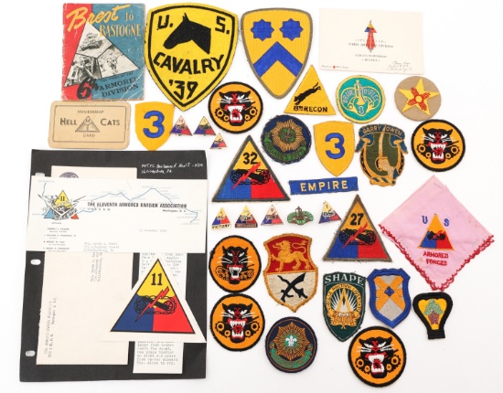 WWII US ARMORED - TANK DESTROYER & CAVALRY LOT