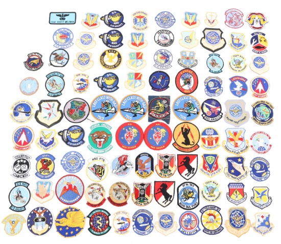 VIETNAM WAR ERA USAF SQUADRON PATCHES LOT OF 92