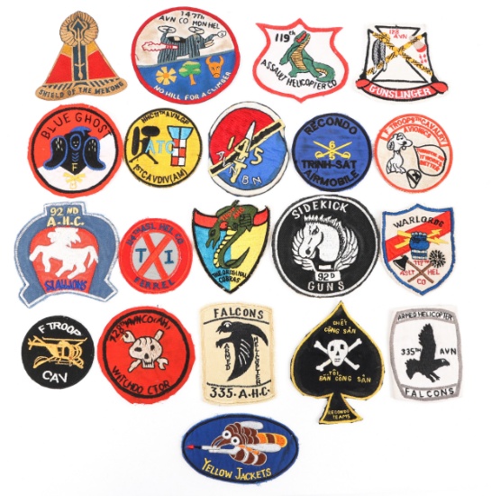 VIETNAM WAR US ARMY AVIATION / CAVALRY PATCHES LOT